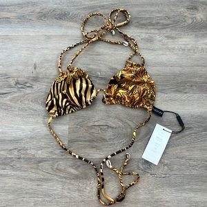 Indah Noelani Bikini Top in Safari NWT ✨